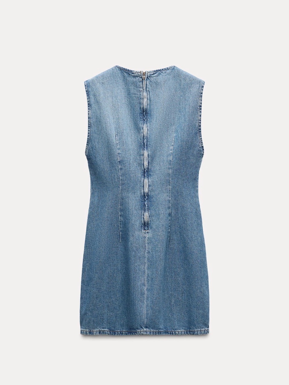 NWT Zara Denim Mirror Dress - Picture 3 of 6